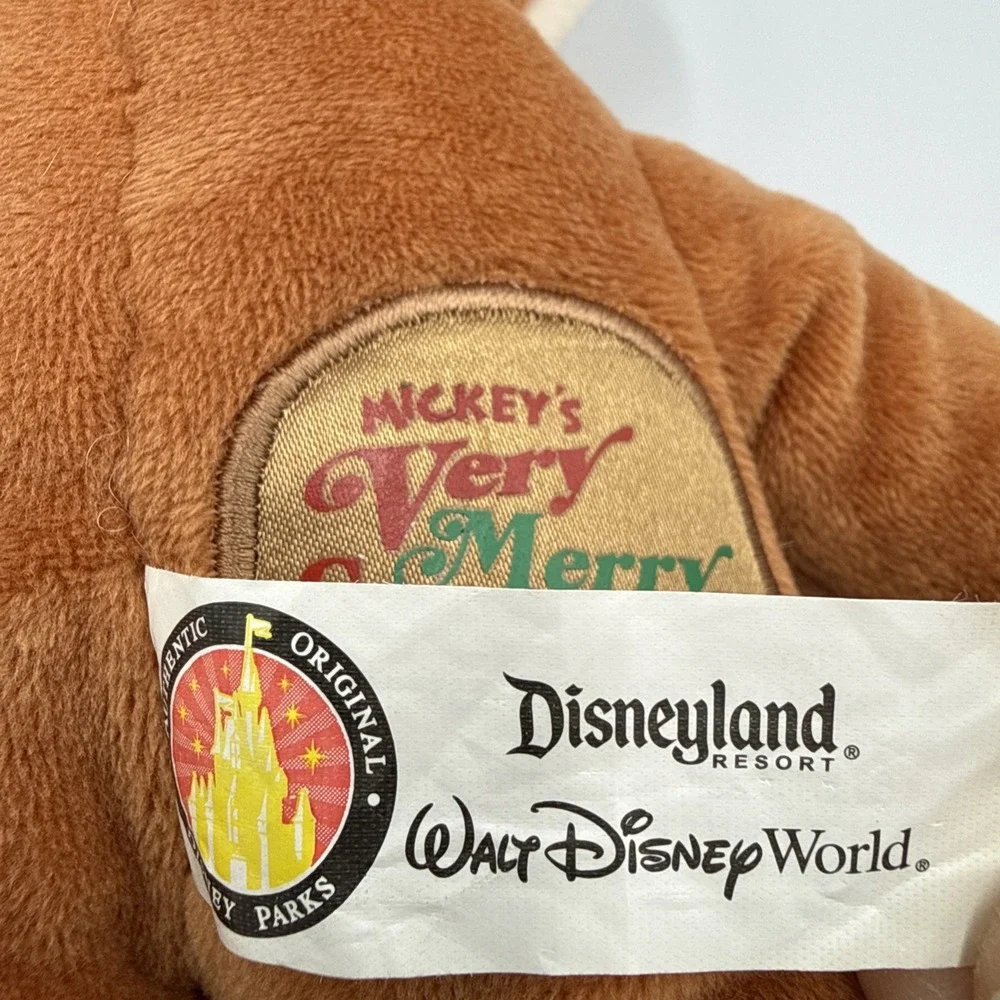 VTG 2007 Mikey's Very Merry Christmas Disney Parks Wishables Gingerbread Man 9